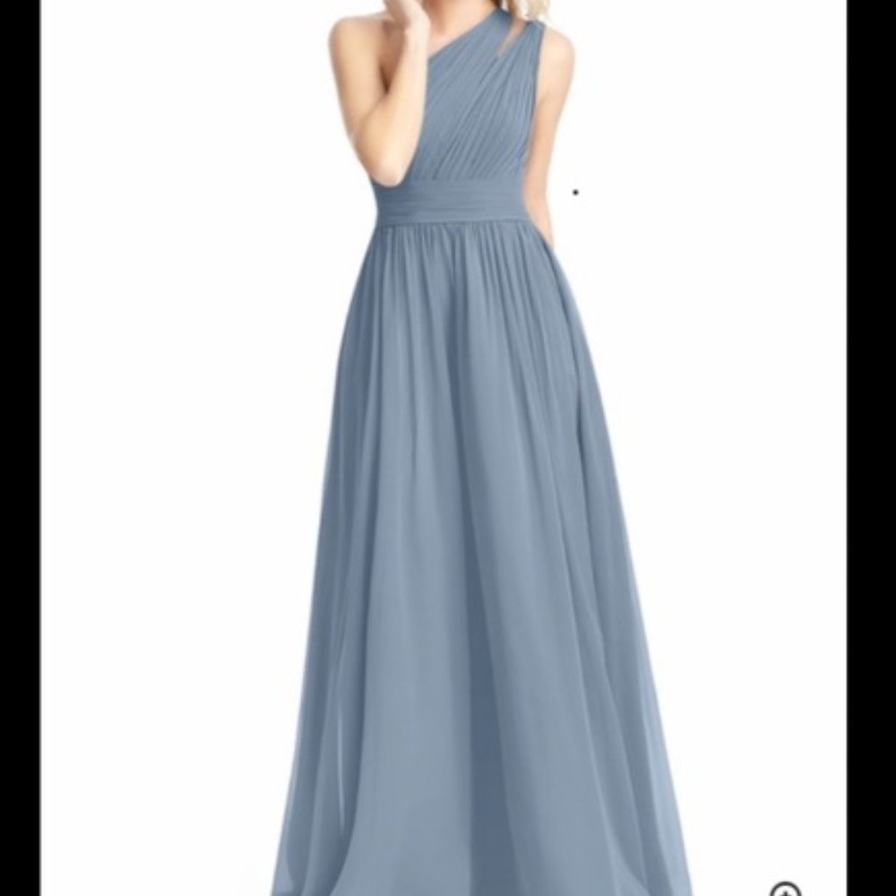 Azazie Molly Dress Dusty Blue Size A2